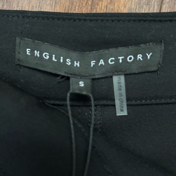 English Factory Preppy Black Pleated Skort, Sexy Academia Collegiate Size S, NWT - Picture 9 of 11